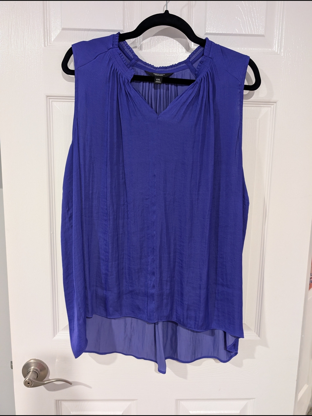 NWOT Simply Vera Vera Wang Purple Pleated Tank in Size XXL